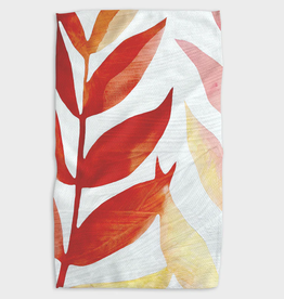 Home Geometry Botanical Water Color Dusk Tea Towel