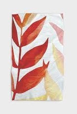 Home Geometry Botanical Water Color Dusk Tea Towel