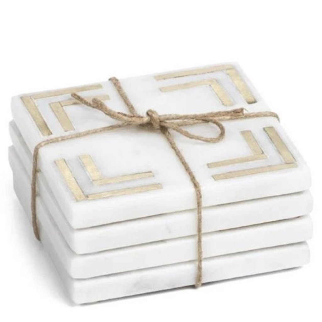 Marmo Marble Square Set of 4 Coasters