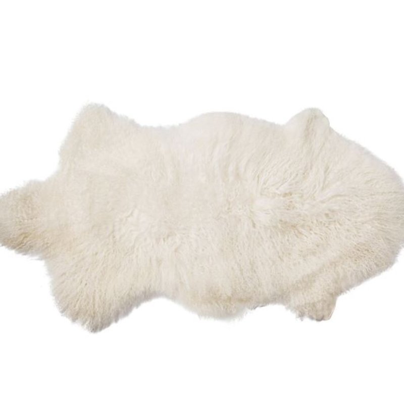 35"L x 20"W Mongolian Lamb Rug