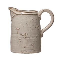 Stoneware Pitcher, Reactive Glaze