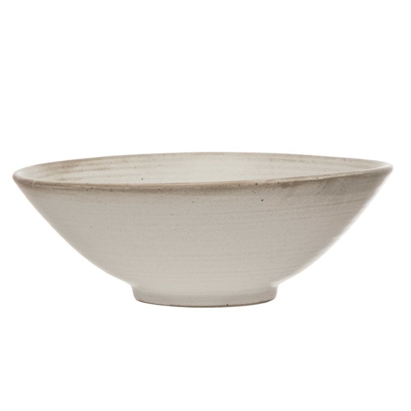 Stoneware Bowl, Reactive Glaze