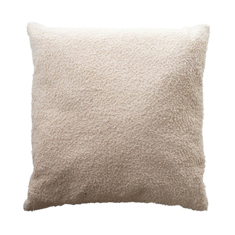 Square Woven Cotton Boucle Pillow