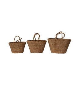 Large Hand Woven Seagrass Tote w/ Handles