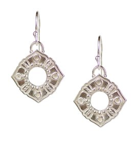 Lulu Anahata Sterling Silver Boundless Heart Earrings