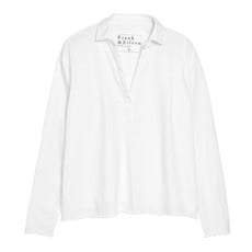 Frank & Eileen Popover Henley Vintage White