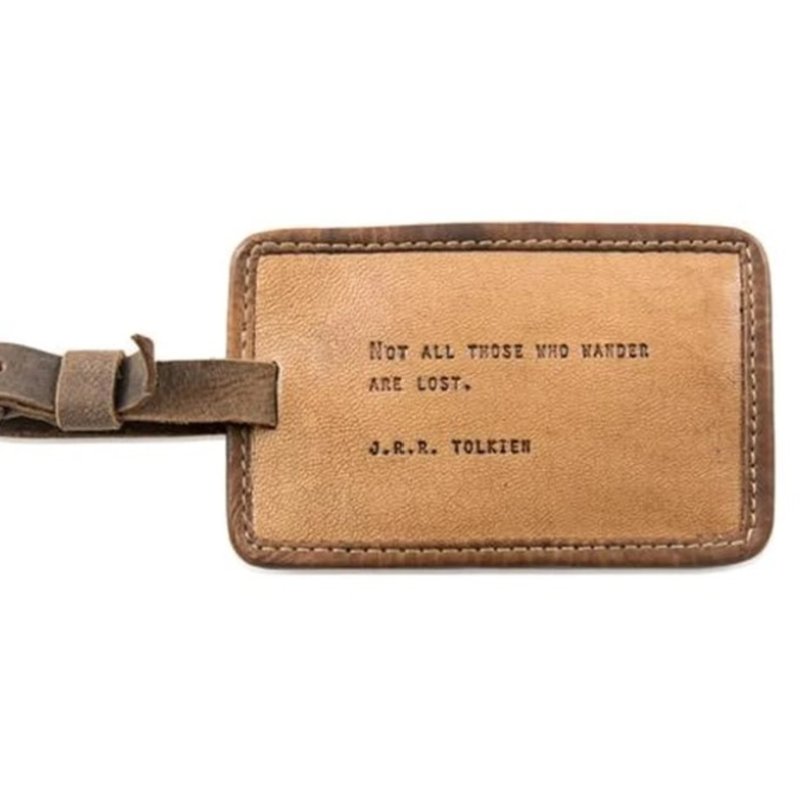 Sugarboo J R R Tolkien Leather Luggage Tag