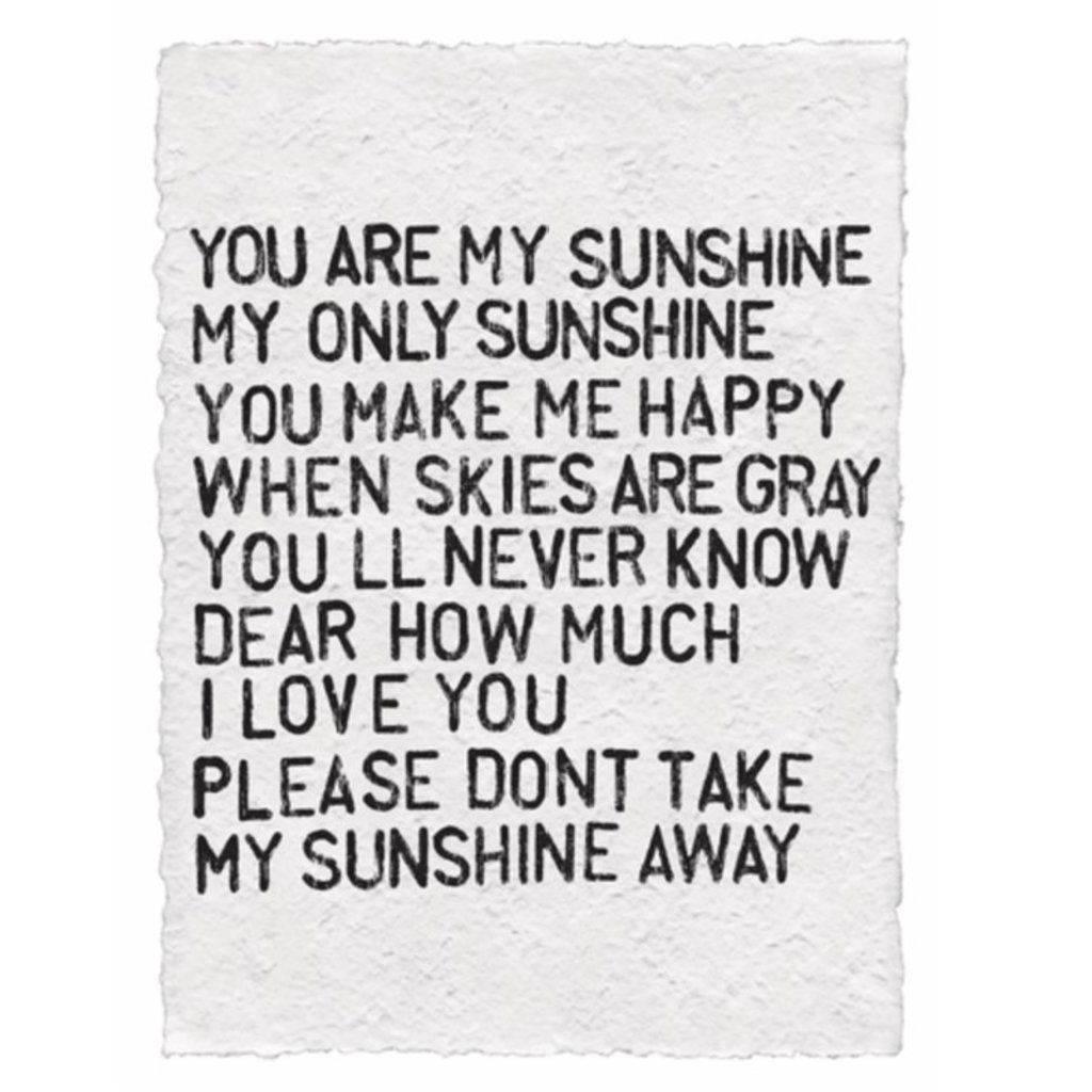 Sugarboo You Are My Sunshine Paper Print