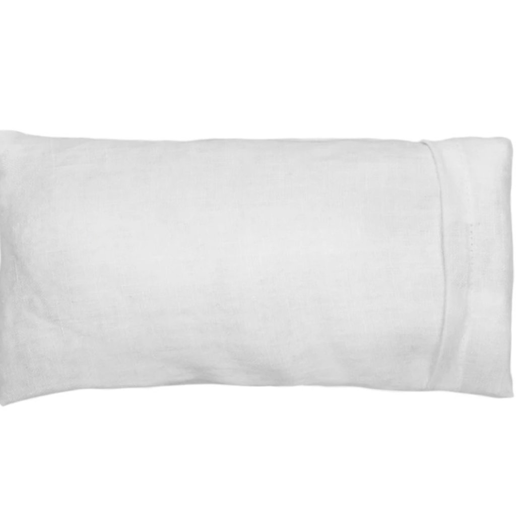 Elizabeth W Washed Ivory Linen Eye Pillow