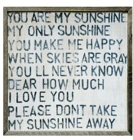 Sugarboo You Are My Sunshine (Grey Wood) - Art Print 2x2