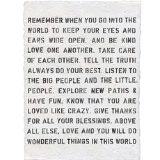 Sugarboo Handmade Paper Print - Remember When - 12"x16