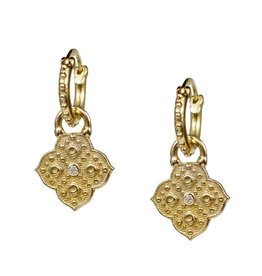 Lulu Muse Hoops Yellow Bronze w Diamond