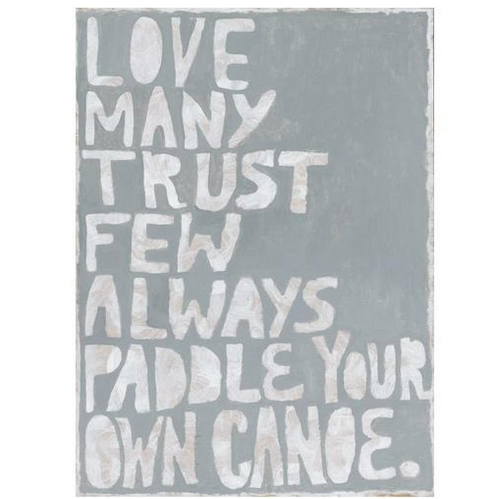 Sugarboo Art Print - Paddle Your Own Canoe - Gallery Wrap - 33" x 44.75"