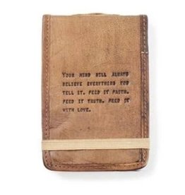 Sugarboo Mini Faith, Truth & Love Leather Journal - 4"x6"