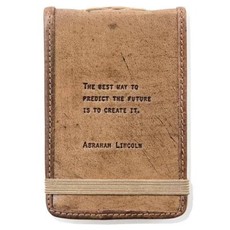 Sugarboo Mini Abraham Lincoln Leather Journal - 4"x6"