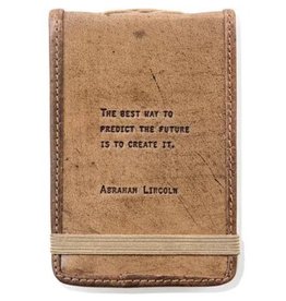 Sugarboo Mini Abraham Lincoln Leather Journal - 4"x6"