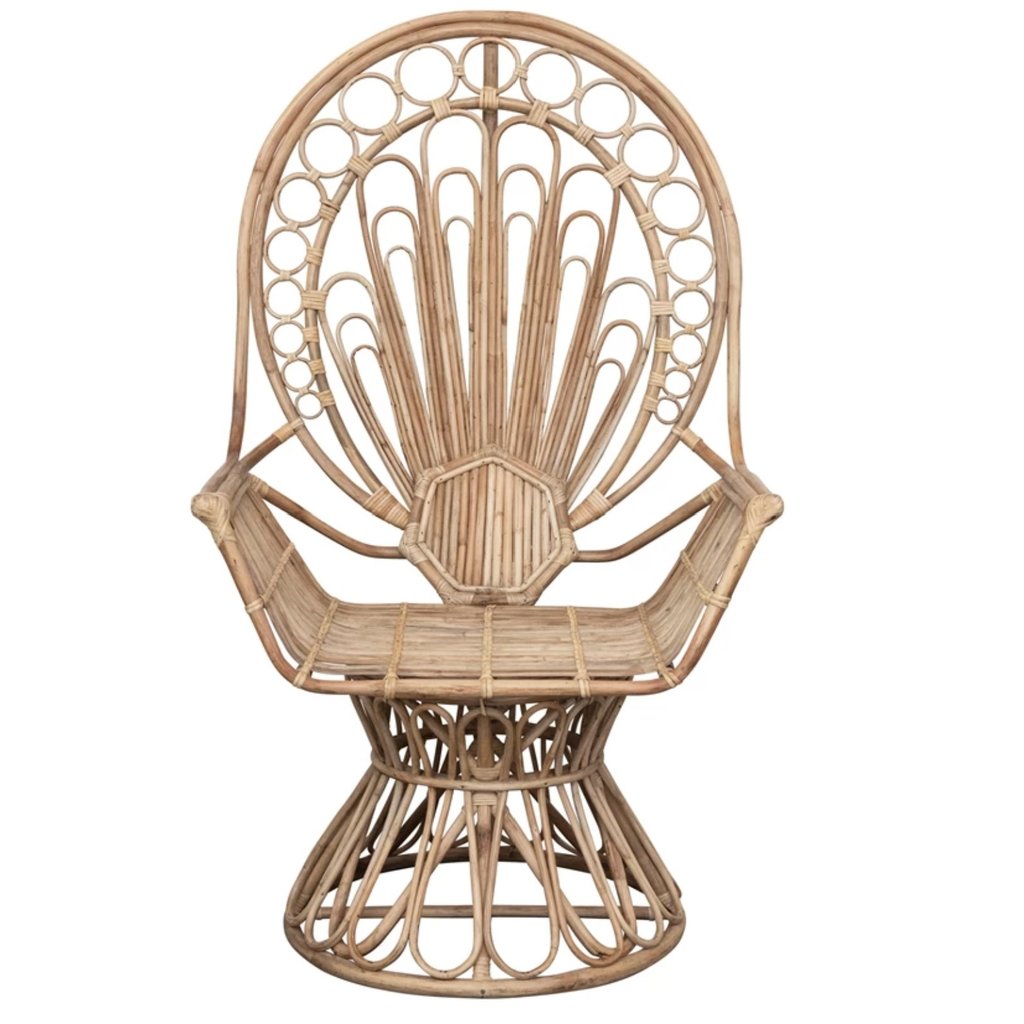 Hand-Woven Cane Chair