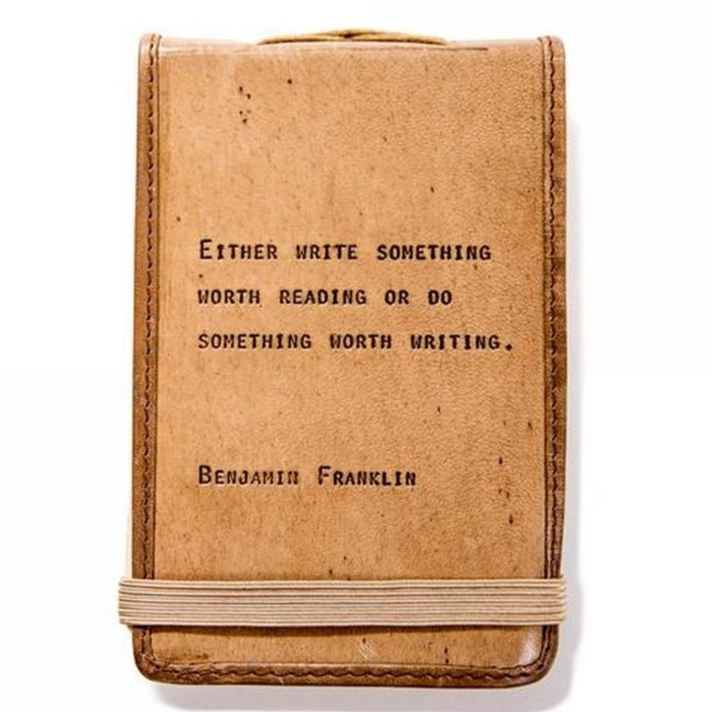 Sugarboo Mini Benjamin Franklin Leather Journal - 4"x6"