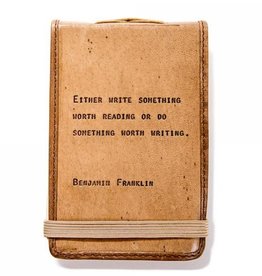 Sugarboo Mini Benjamin Franklin Leather Journal - 4"x6"