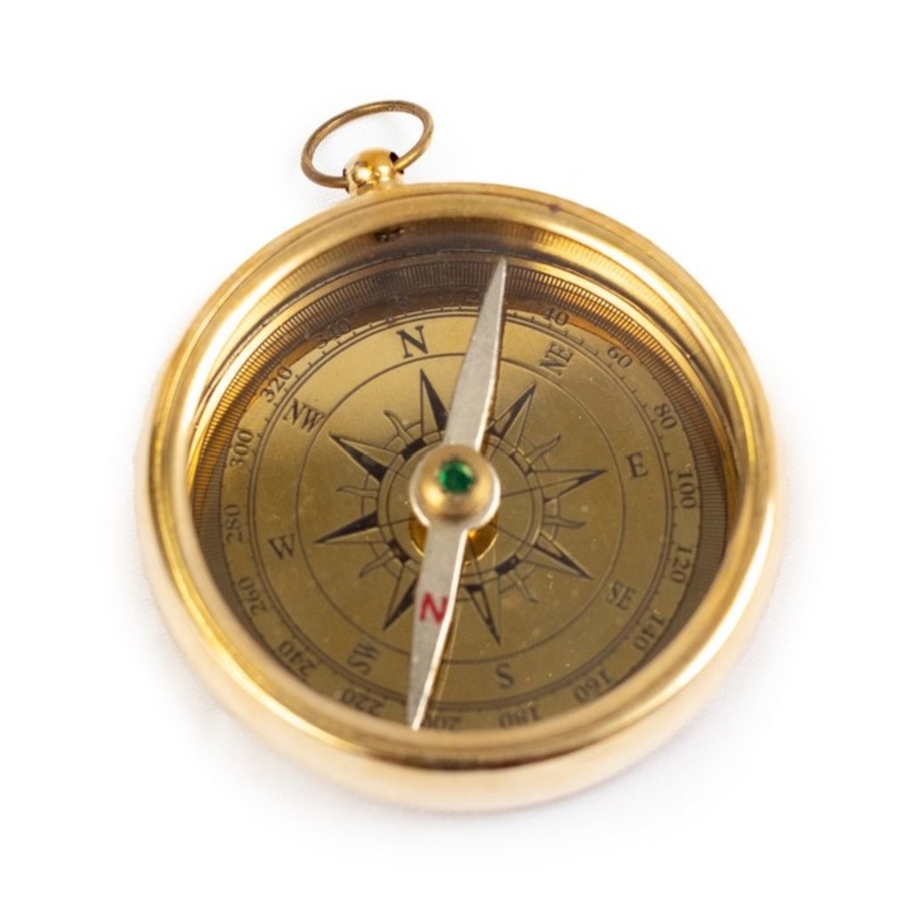Sugarboo Decorative Compass with Leather Pouch