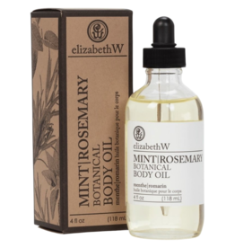 Elizabeth W 4oz Body Oil Mint Rosemary