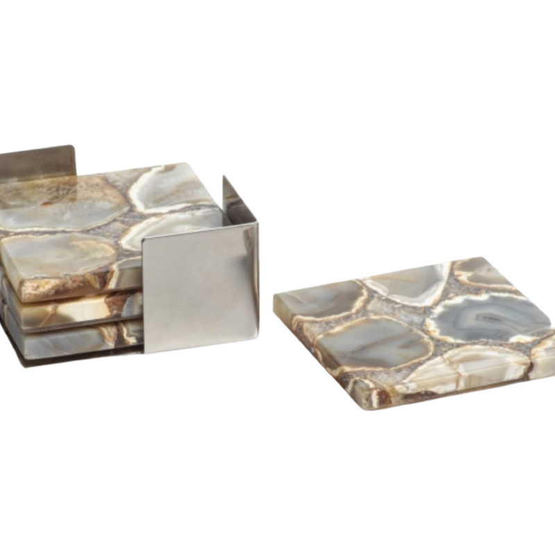 Agate Coasters Set of 4