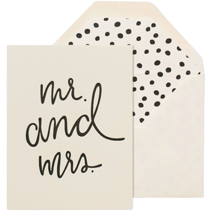 Sugar Paper Playful Mr and Mrs Card