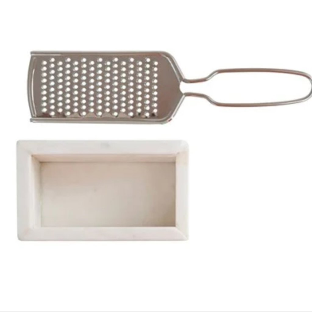 Marble and Stainless Steel Grater