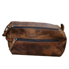 Kodiak Leather Toiletry Bag