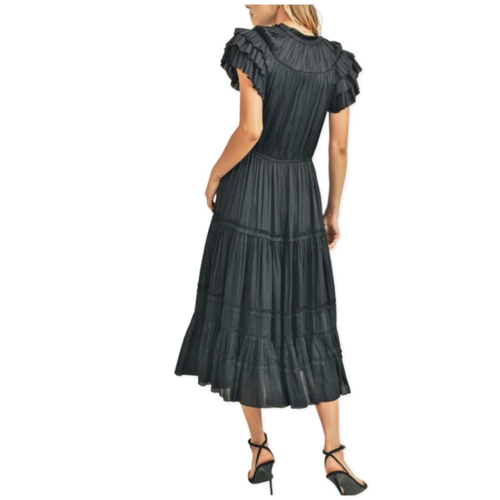 Reset by Jane Short Sleeve Ruffle Dress