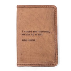 Sugarboo Susan Sontag Leather Passport Cover 4x6