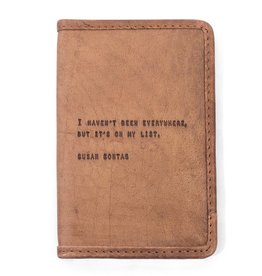 Sugarboo Susan Sontag Leather Passport Cover 4x6