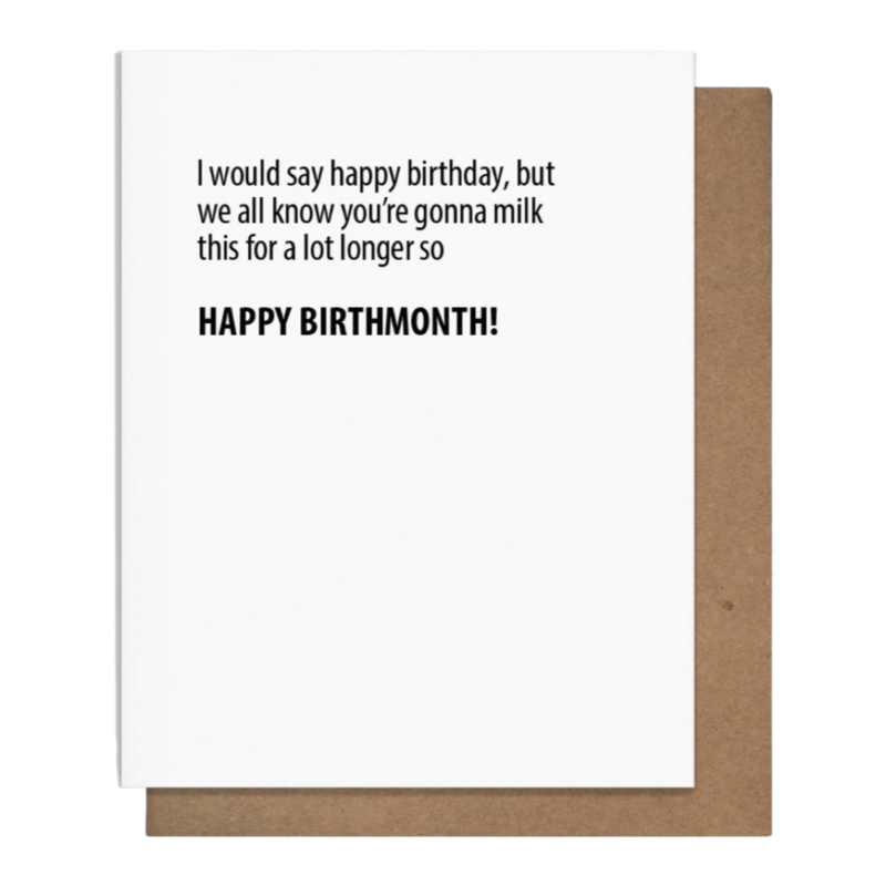 Pretty Alright Goods HAPPY BIRTH MONTH