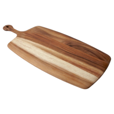 BE HOME Acacia Medium Rectangular Tapered Board w Rounded Handle