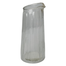 BE HOME Ruffle Glass Lines Carafe