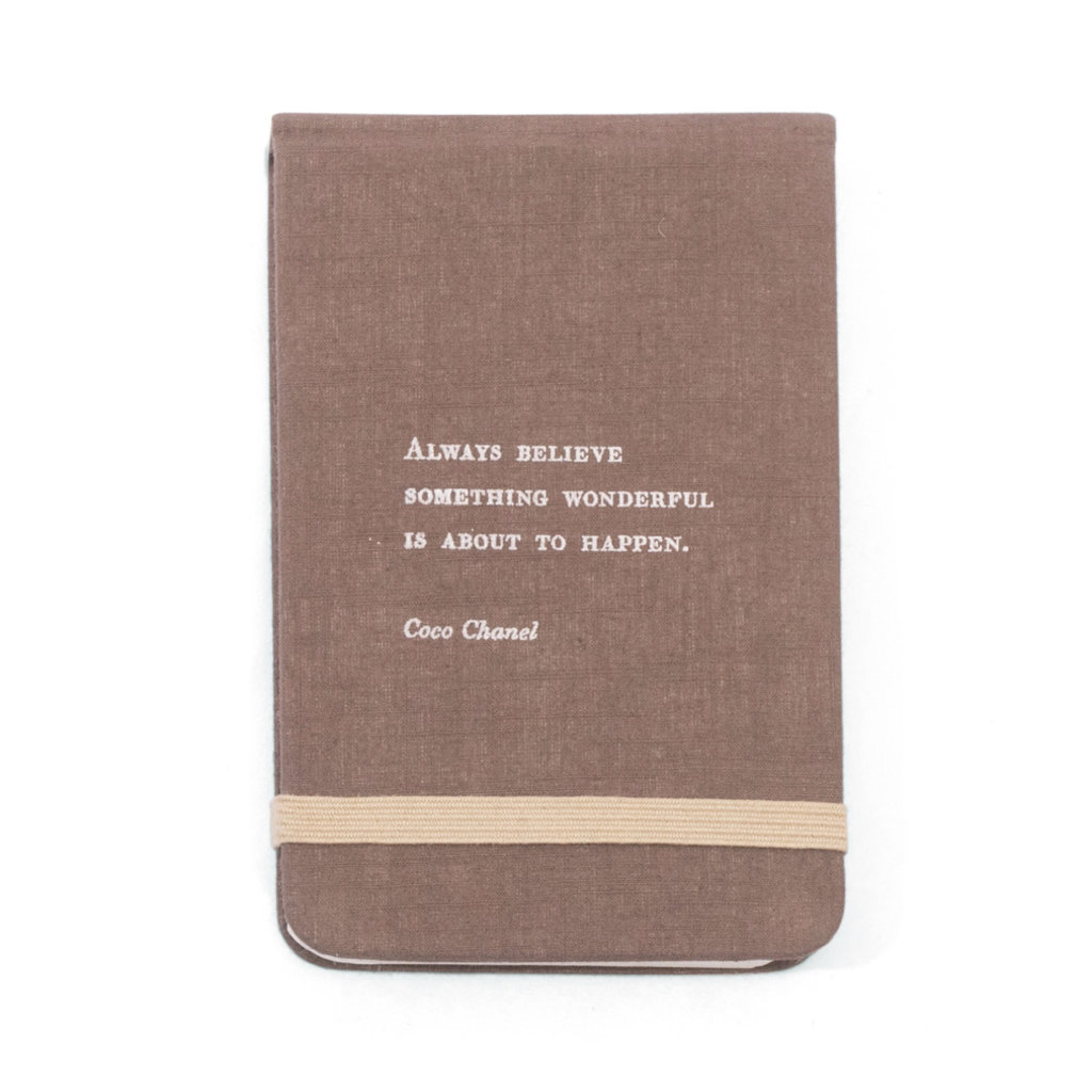 Sugarboo Coco Chanel Fabric Notebook -  3.5"x5.5"
