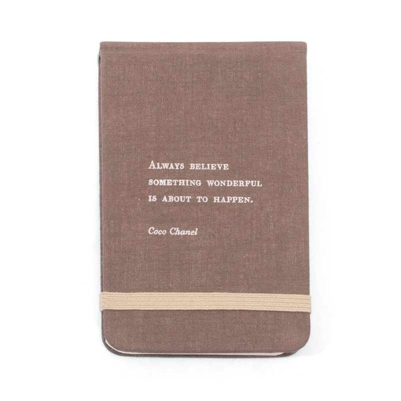 Sugarboo Coco Chanel Fabric Notebook -  3.5"x5.5"