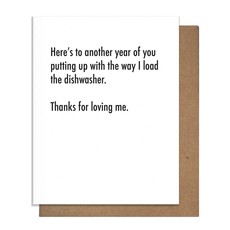 Pretty Alright Goods Dishwasher - Anniversary Card