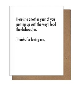 Pretty Alright Goods Dishwasher - Anniversary Card