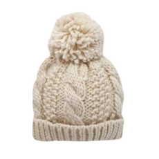 Huggalugs Natural Cable Beanie