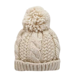 Huggalugs Natural Cable Beanie