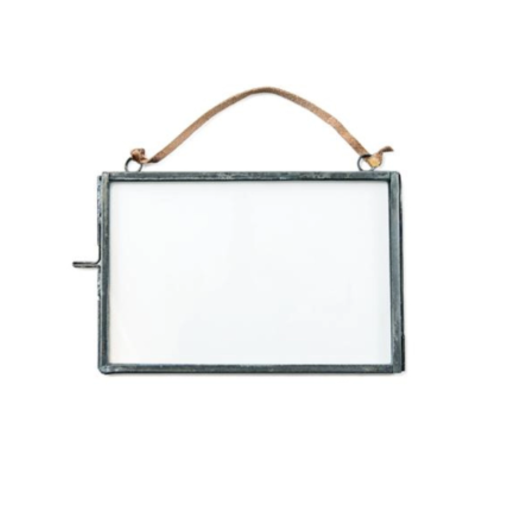 Sugarboo 8"x6" Horizontal Hanging Picture Frame with Zinc Finish