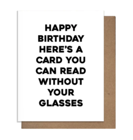 Pretty Alright Goods Glasses Birthday Card