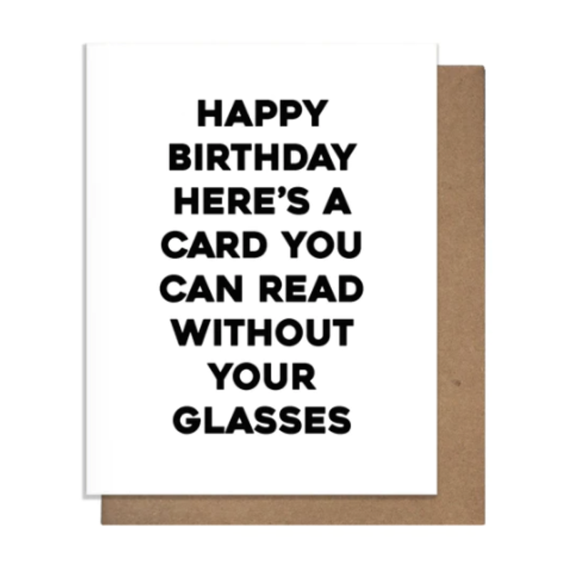 Pretty Alright Goods Glasses Birthday Card