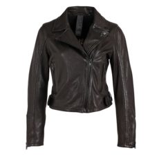 BITA CROP MOTO JACKET BLACK