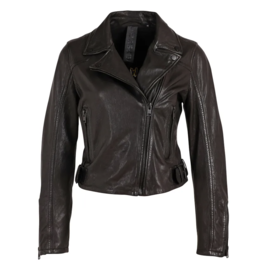 BITA CROP MOTO JACKET BLACK
