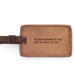 Sugarboo We Have Nothing To Lose Leather Luggage Tag