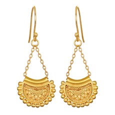 Satya Jewelry Linear Mandala Earrings