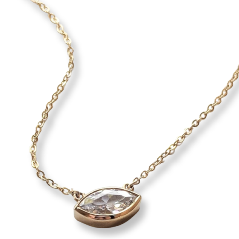 Thatch Iris 14k Gold Vermeil Necklace