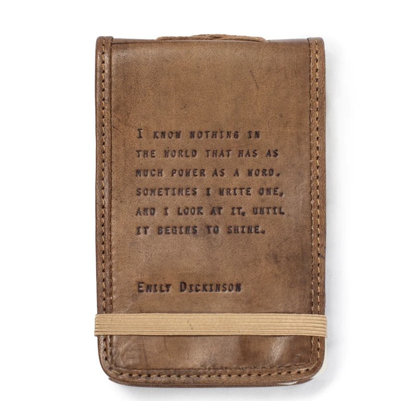 Sugarboo Mini Emily Dickinson Leather Journal -  4"x6"